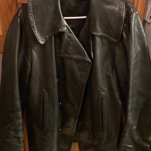 Vintage Michelle Banarse Leather Coat LONDON